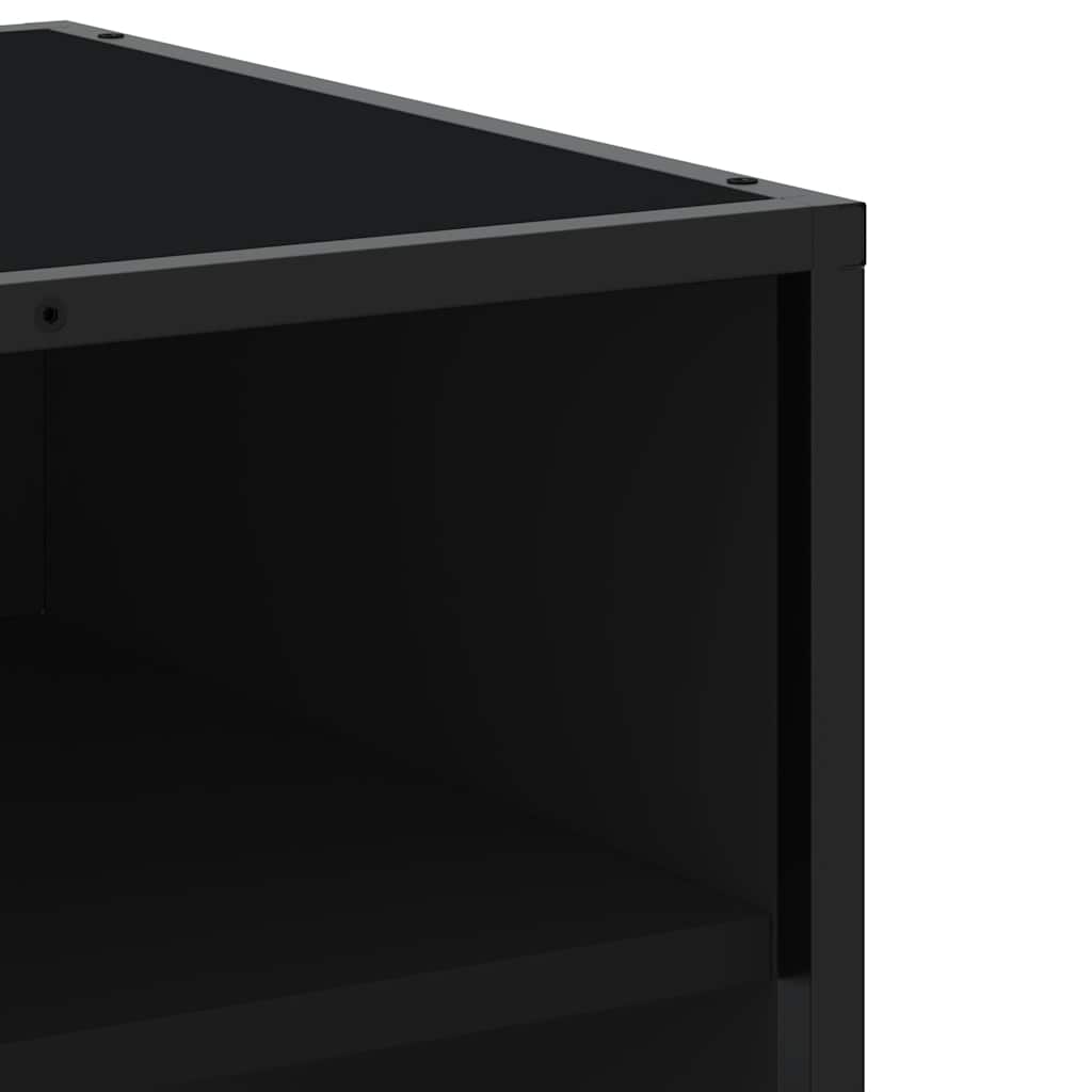 tv-bord 270x40x46 cm konstrueret træ sort
