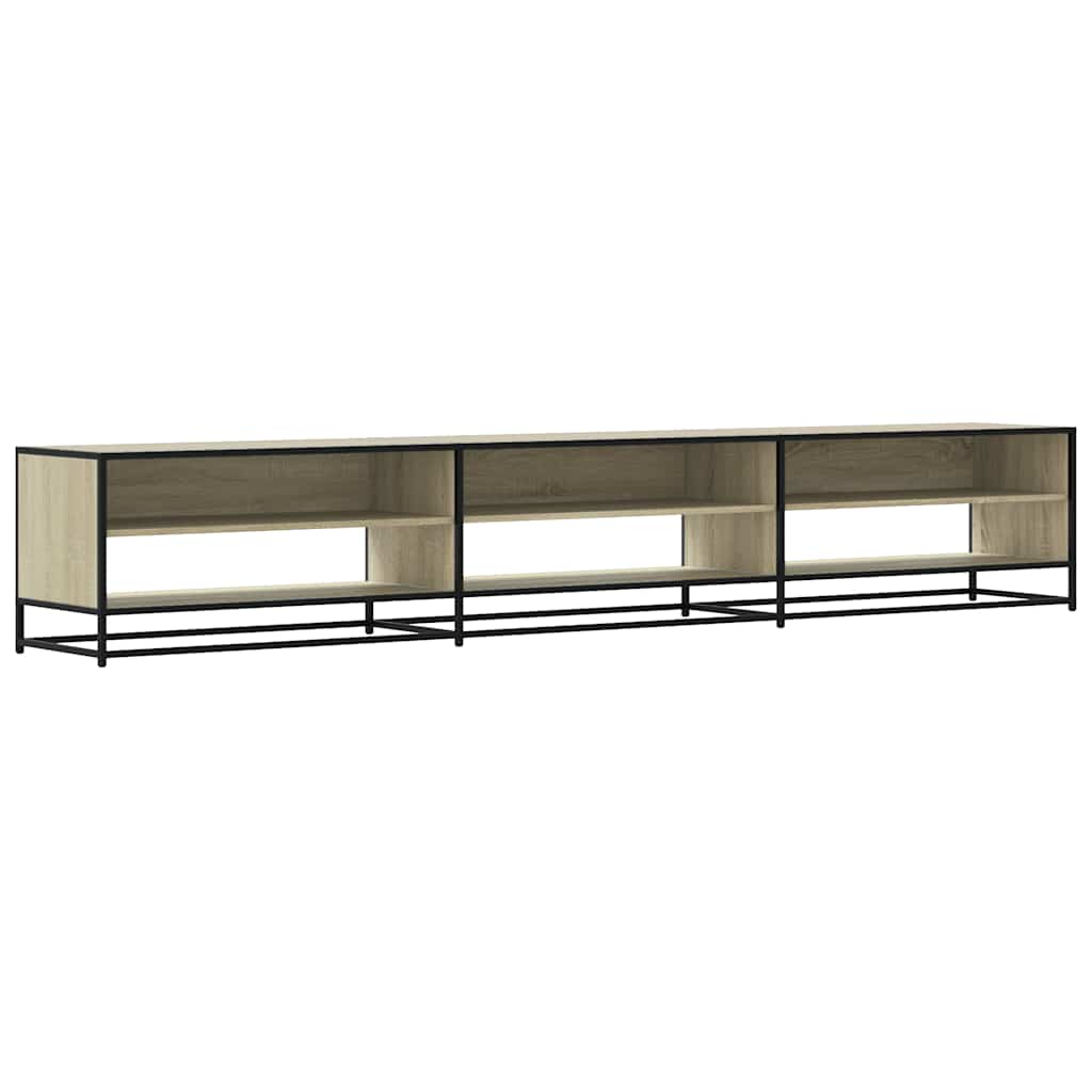 tv-bord 270x40x46 cm konstrueret træ sonoma-eg
