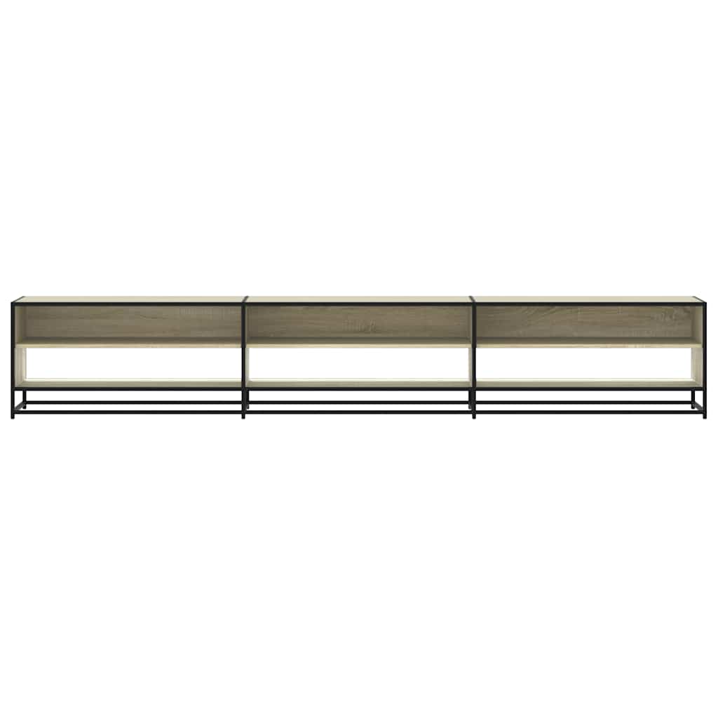 tv-bord 270x40x46 cm konstrueret træ sonoma-eg