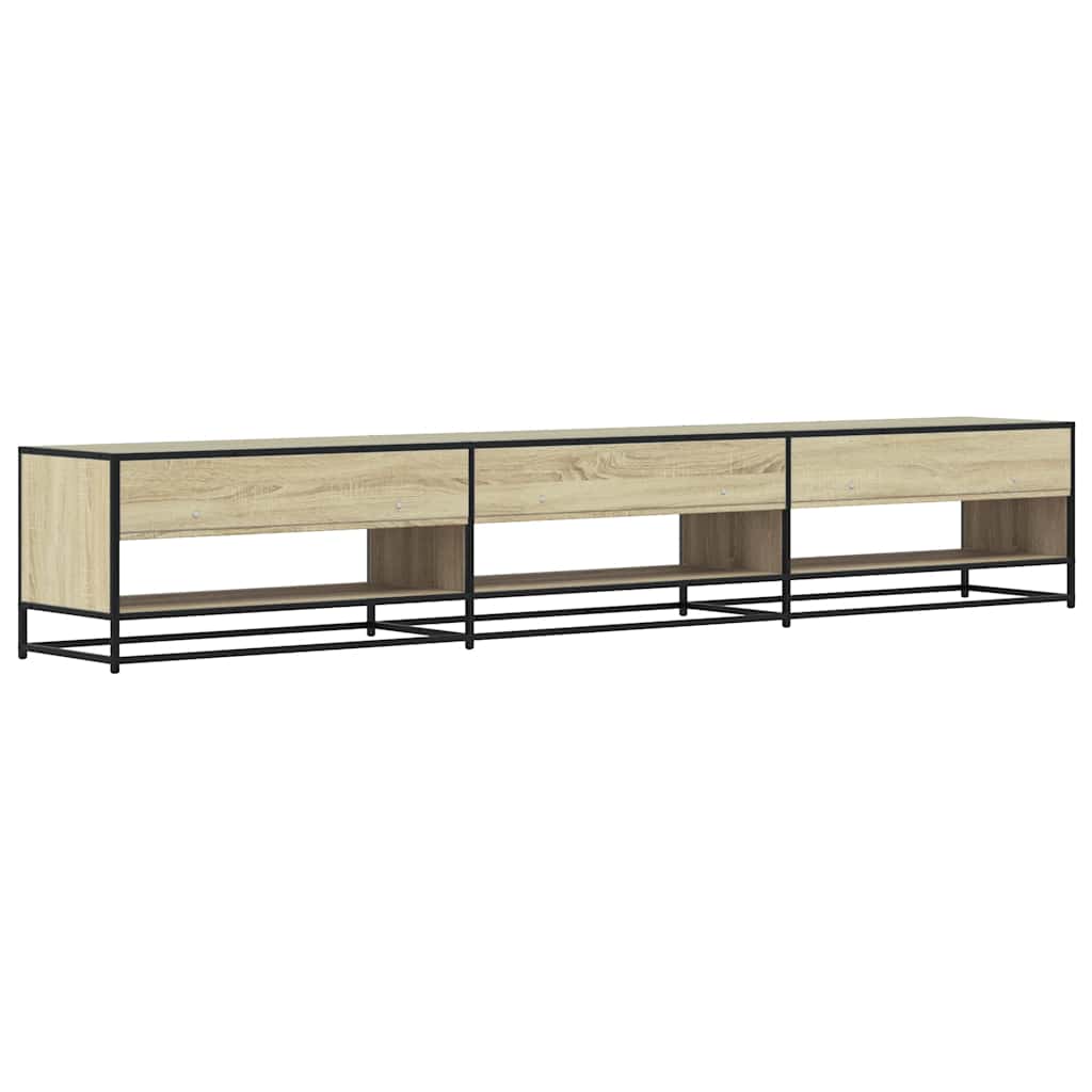tv-bord 270x40x46 cm konstrueret træ sonoma-eg