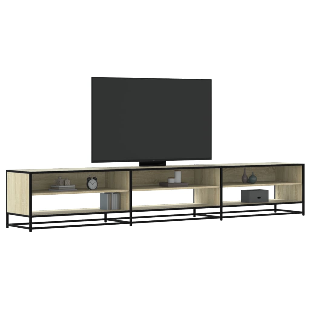 tv-bord 270x40x46 cm konstrueret træ sonoma-eg