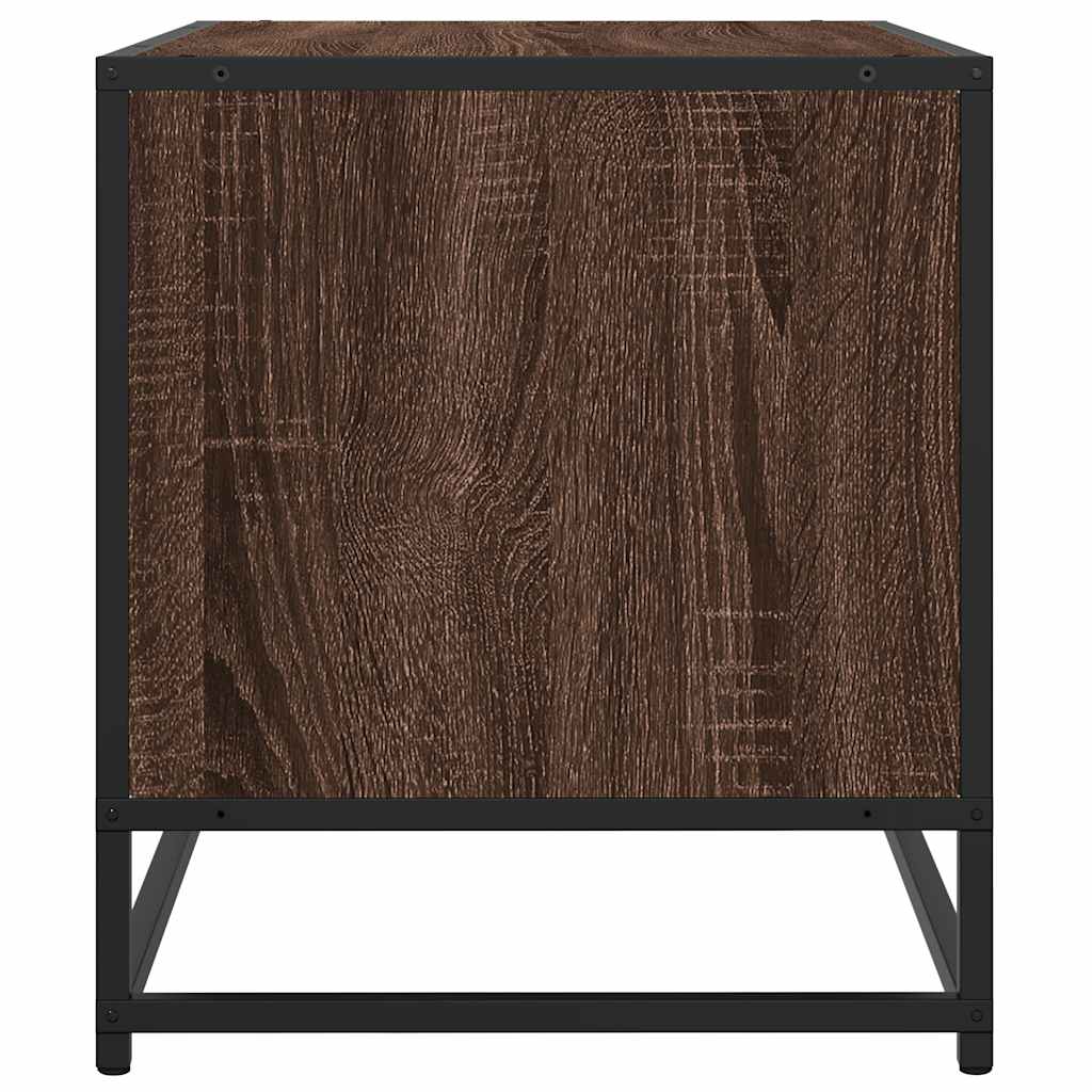 tv-bord 270x40x46 cm konstrueret træ brun egetræsfarve