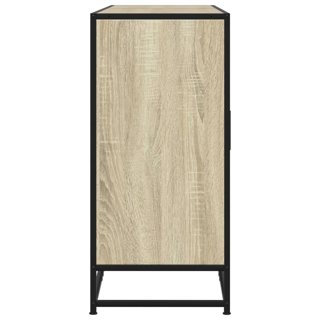 skænk 134x35x76 cm konstrueret træ sonoma-eg