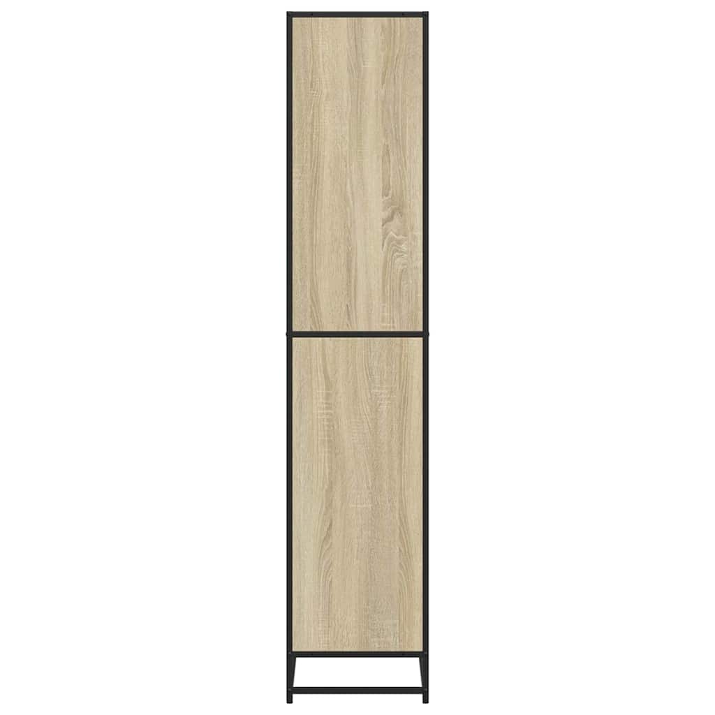 bogreol 80,5x35x170,5 cm konstrueret træ sonoma-eg