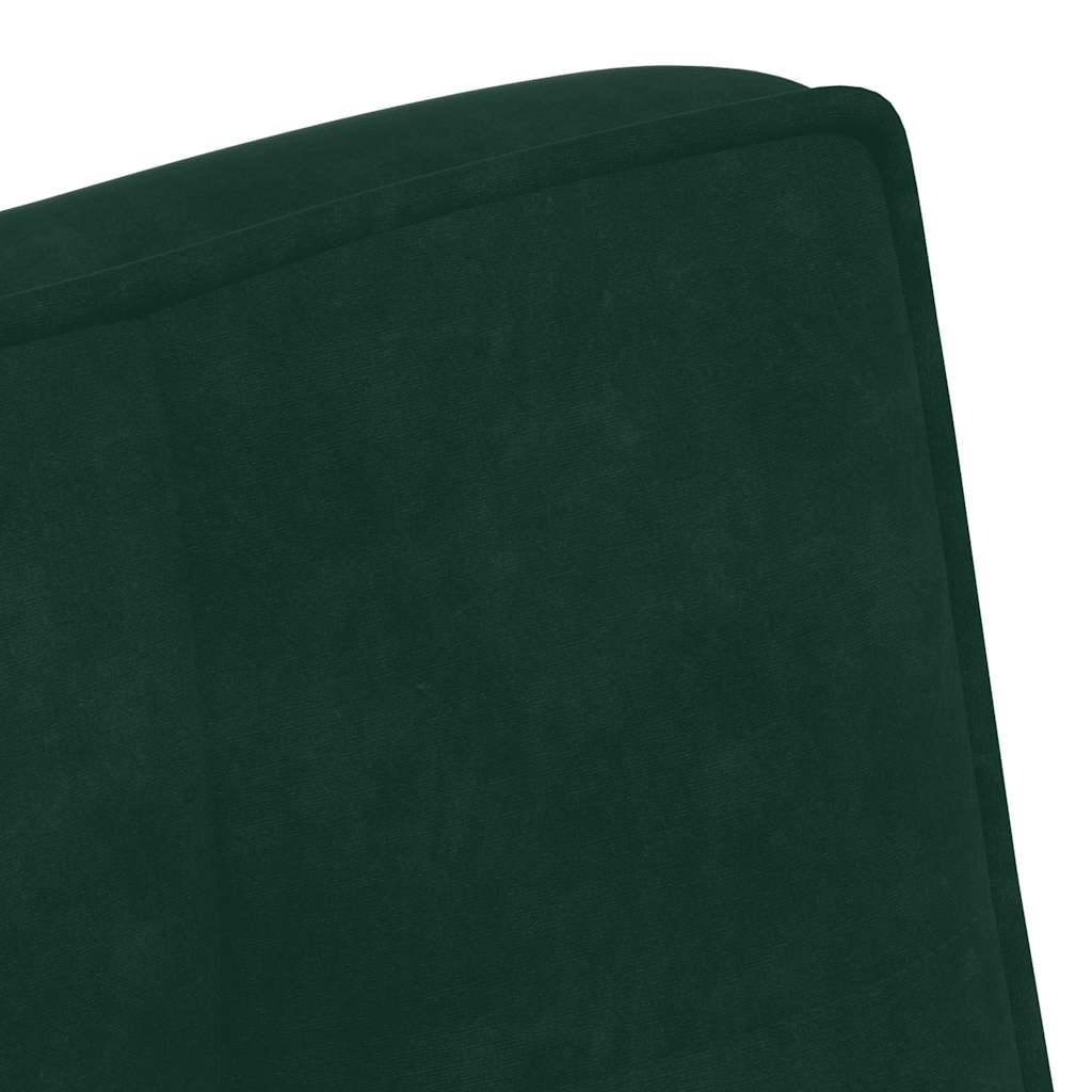 bænk 110x74x84 cm velour Mørkegrøn