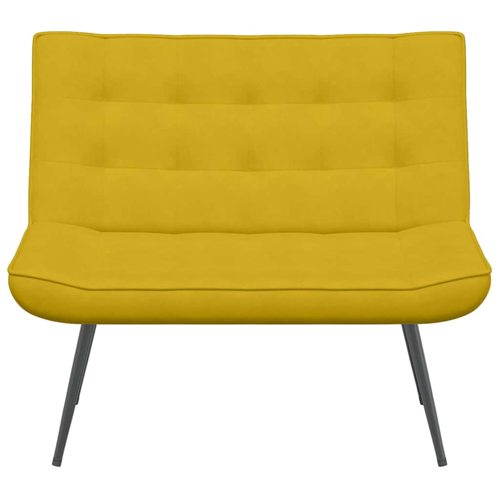 bænk 110x74x84 cm velour gul