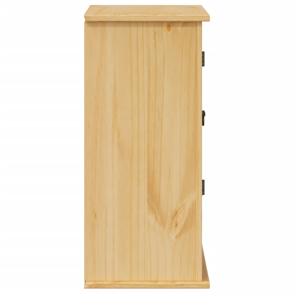 vægskab til badeværelse Corona 70x33x71,5 cm massivt fyrretræ