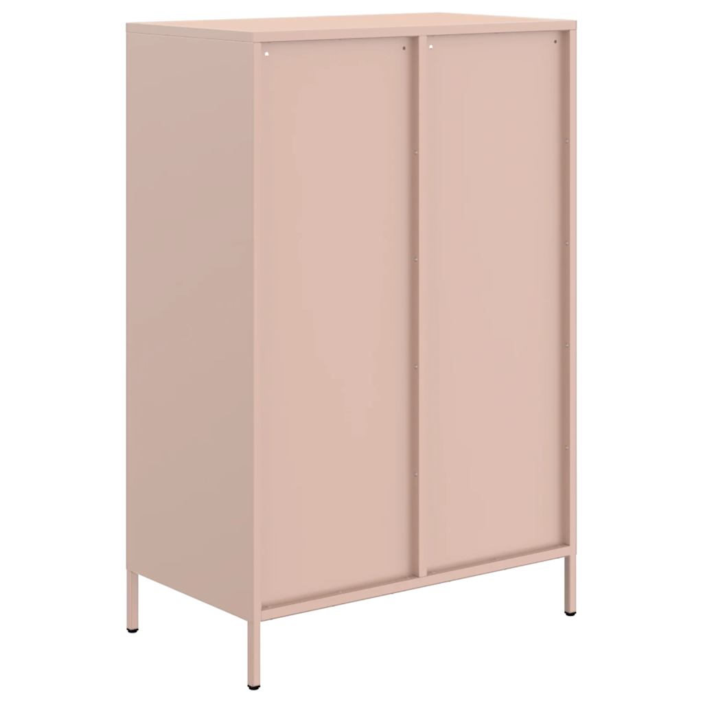 skab 68x39x101,5 cm stål lyserød