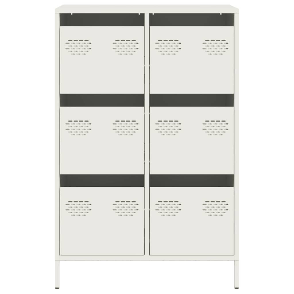skab 68x39x101,5 cm stål hvid