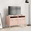 tv-bord 68x39x43,5 cm koldvalset stål lyserød