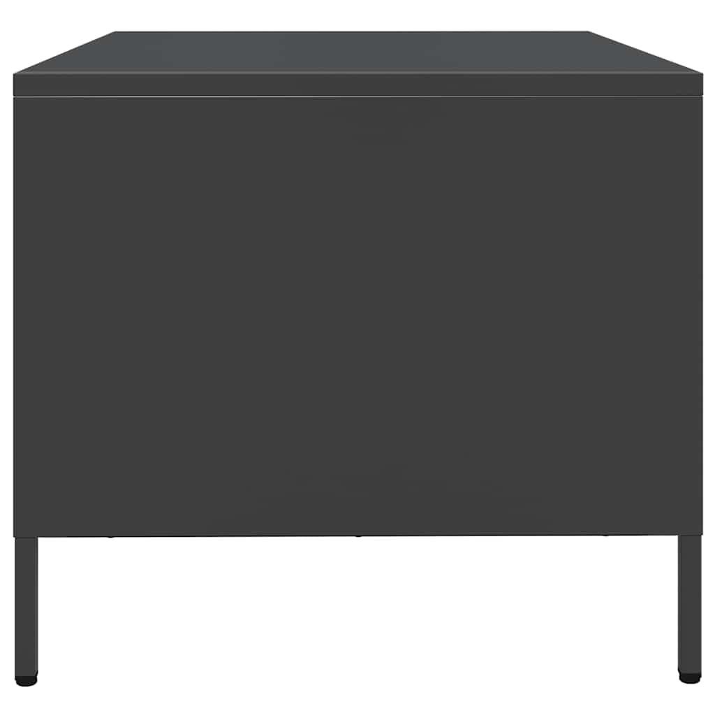 tv-bord 68x50x43,5 cm koldvalset stål sort
