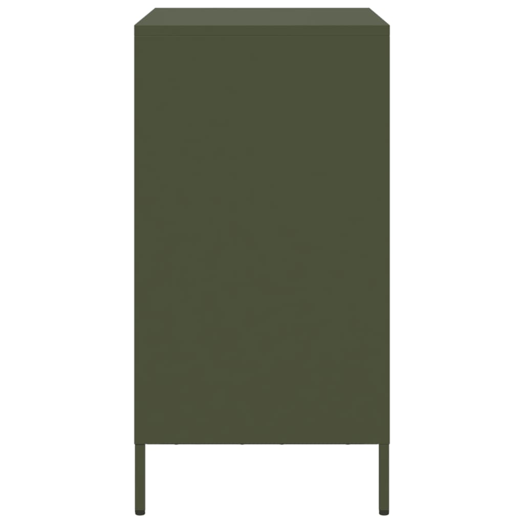 skab 68x39x73,5 cm koldvalset stål olivengrøn