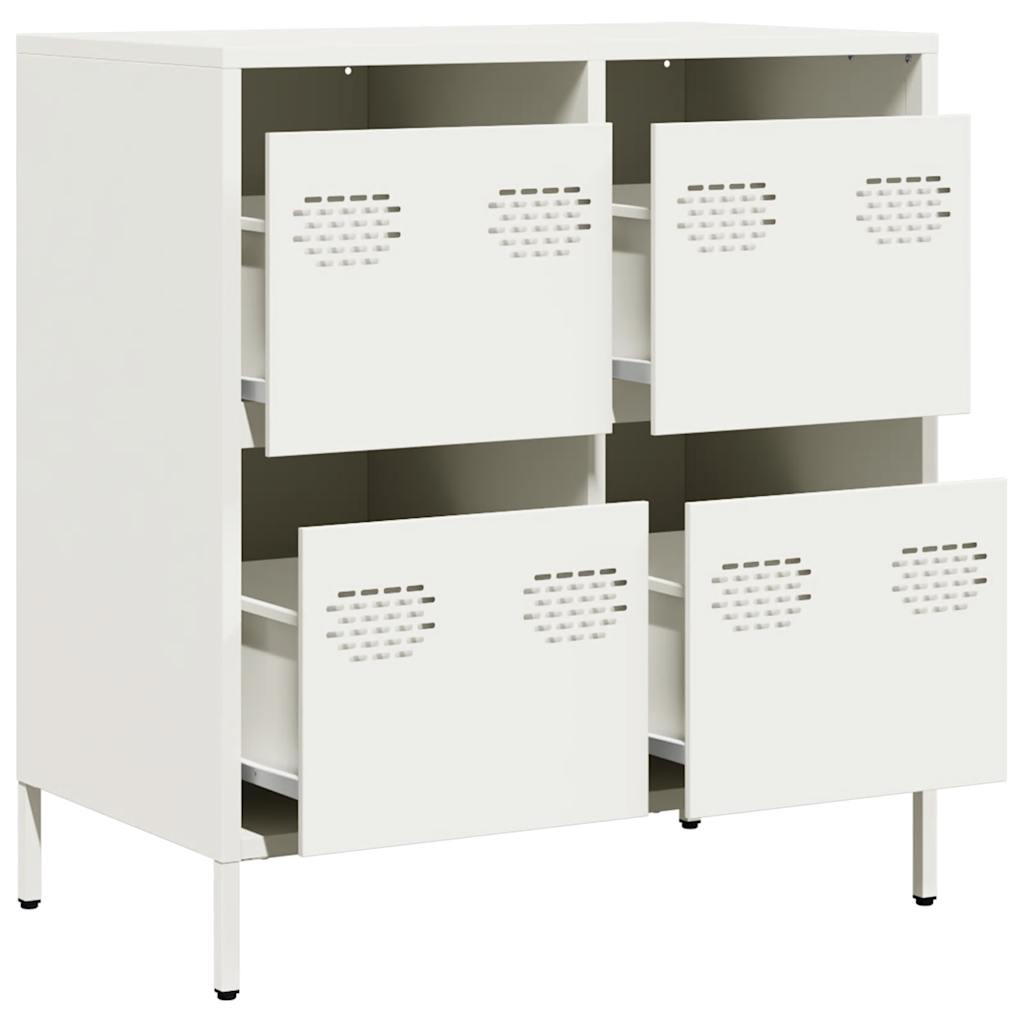 skab 68x39x73,5 cm koldvalset stål hvid