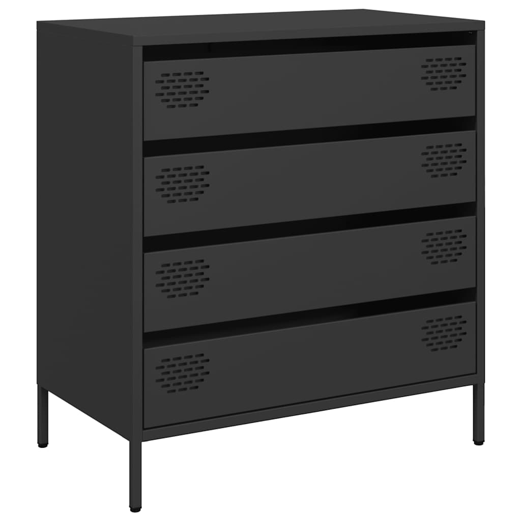 skænk 68x39x73,5 cm koldvalset stål sort