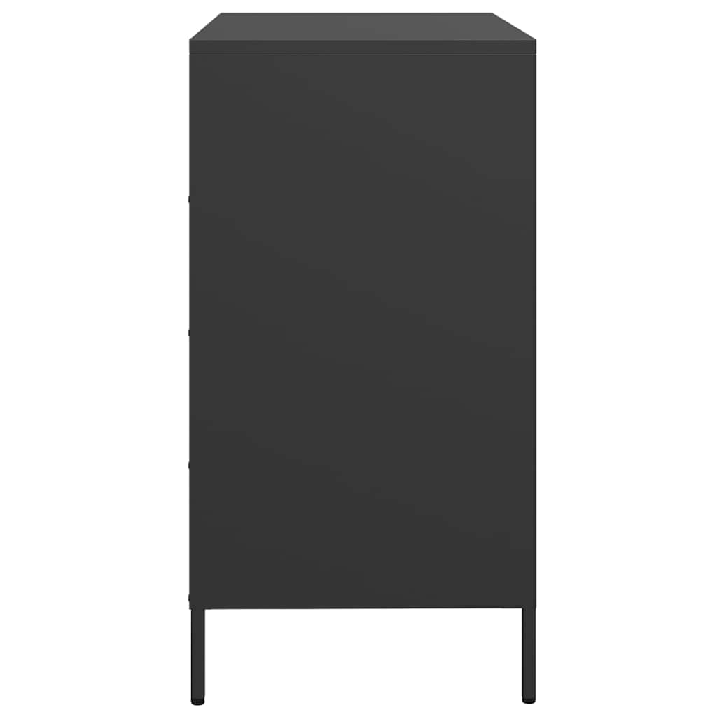 skænk 68x39x73,5 cm koldvalset stål sort