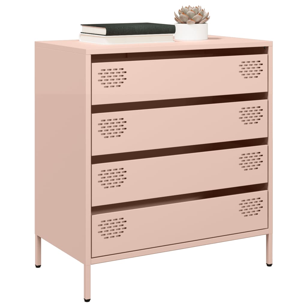 skab 68x39x73,5 cm koldvalset stål lyserød