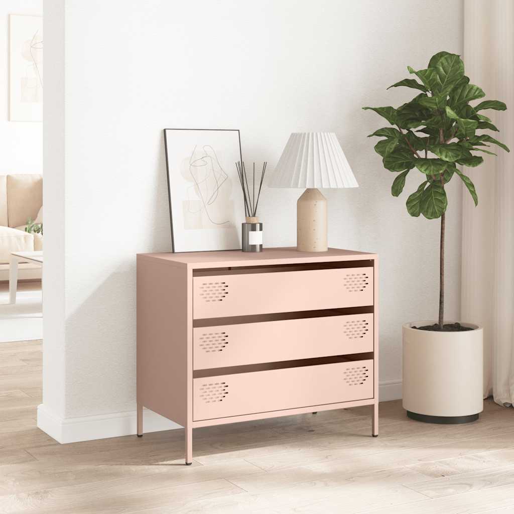 skab 68x39x58,5 cm koldvalset stål lyserød