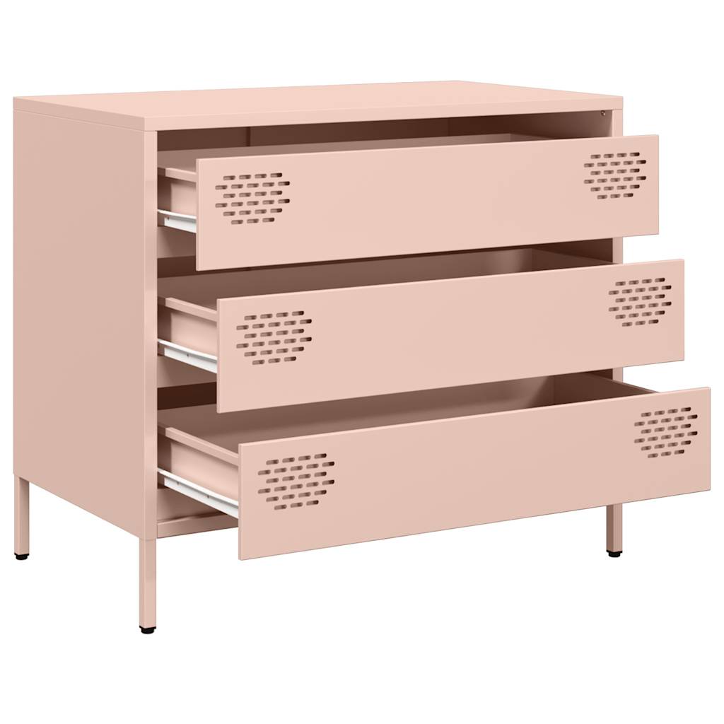 skab 68x39x58,5 cm koldvalset stål lyserød