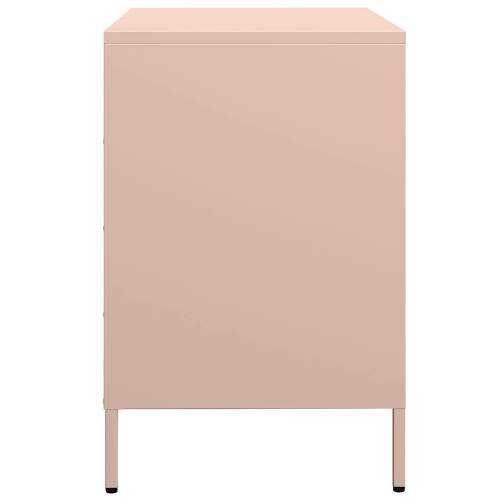 skab 68x39x58,5 cm koldvalset stål lyserød