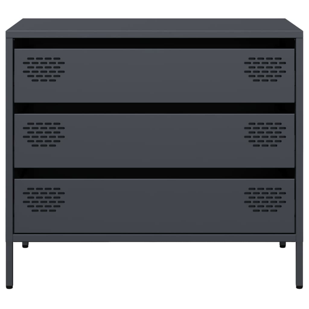 skab 68x39x58,5 cm koldvalset stål antracitgrå