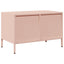 tv-bord 68x39x43,5 cm koldvalset stål lyserød