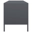 tv-bord 135x39x43,5 cm koldvalset stål antracitgrå