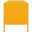 tv-bord 135x39x43,5 cm koldvalset stål sennepsgul