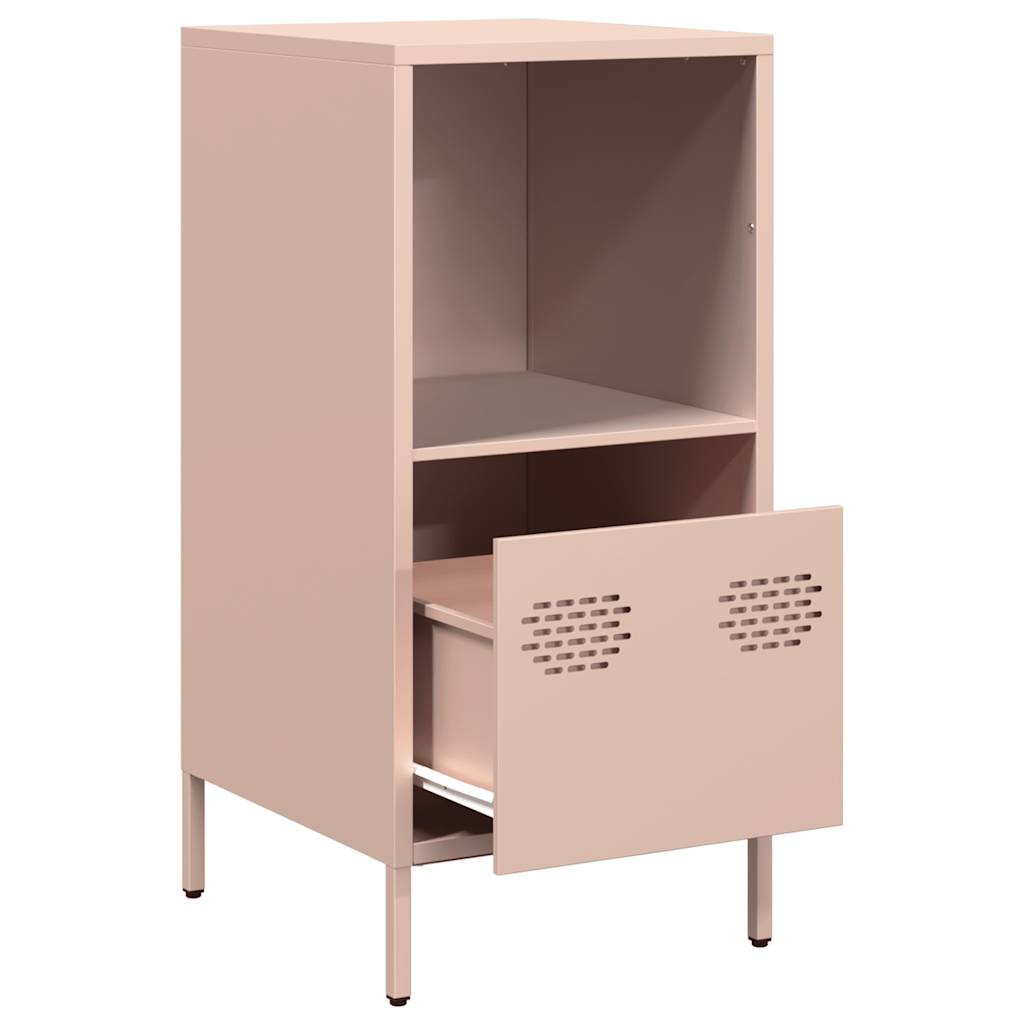 skab 35x39x73,5 cm koldvalset stål lyserød