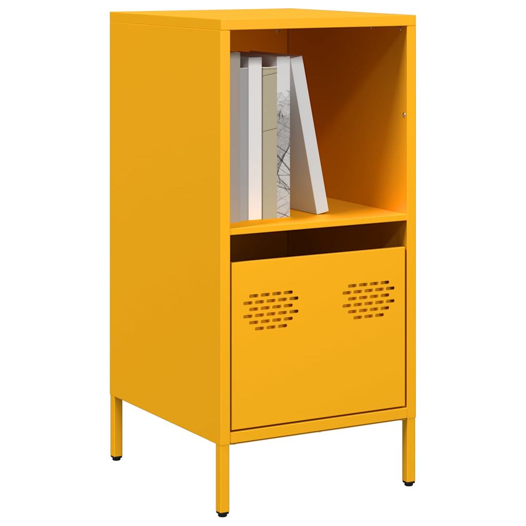skab 35x39x73,5 cm koldvalset stål sennepsgul