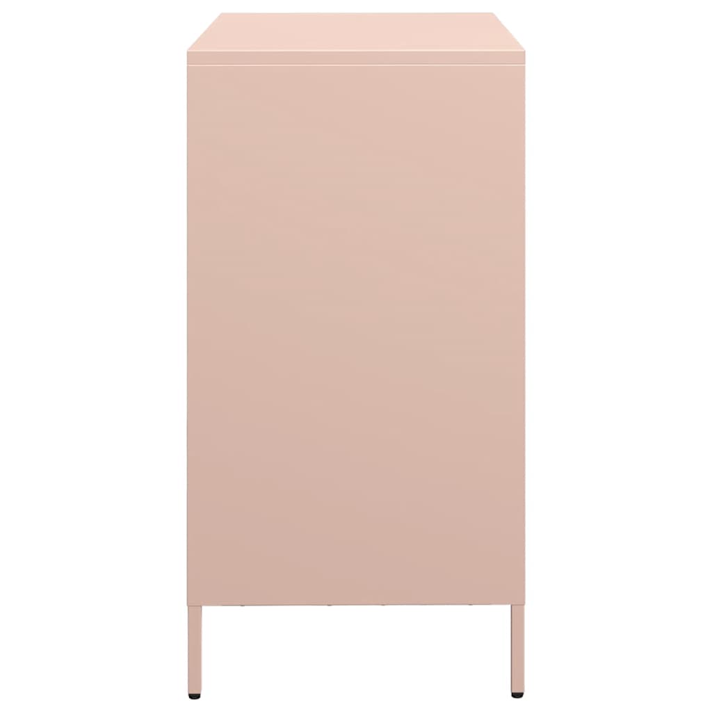 skab 68x39x73,5 cm koldvalset stål lyserød