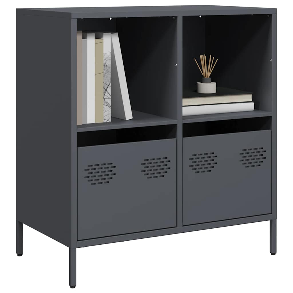 skænk 68x39x73,5 cm koldvalset stål antracitgrå