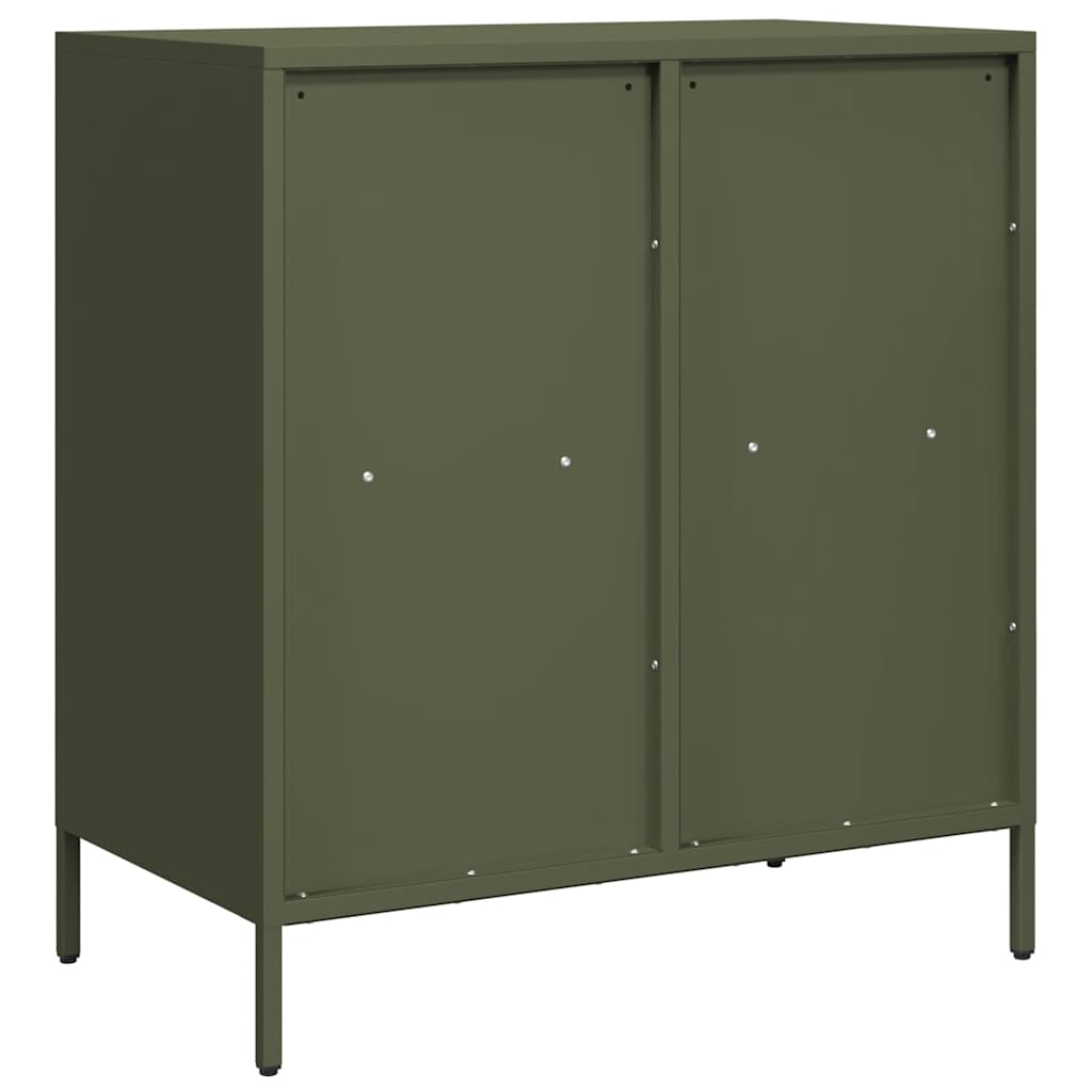 skab 68x39x73,5 cm koldvalset stål olivengrøn