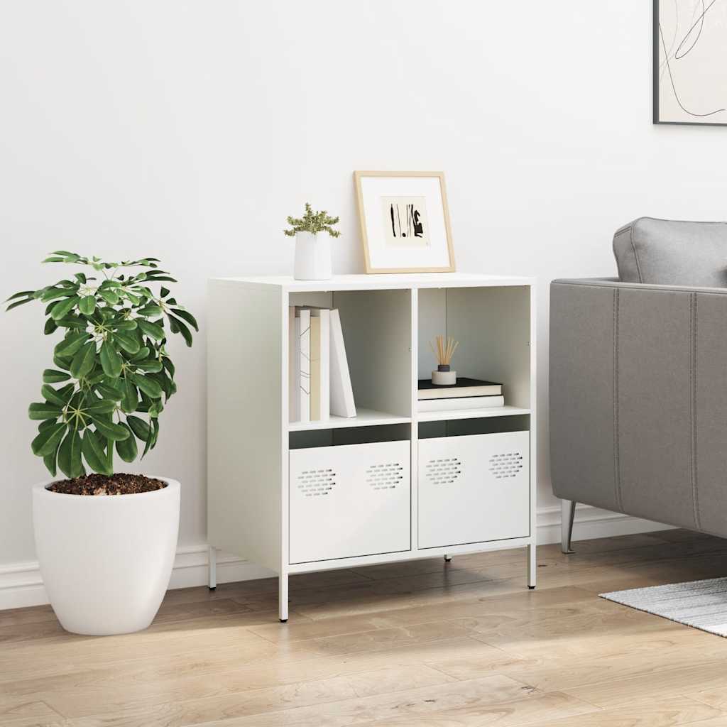 skab 68x39x73,5 cm koldvalset stål hvid