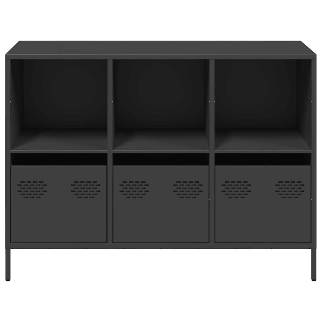 skænk 101,5x39x73,5 cm koldvalset stål sort