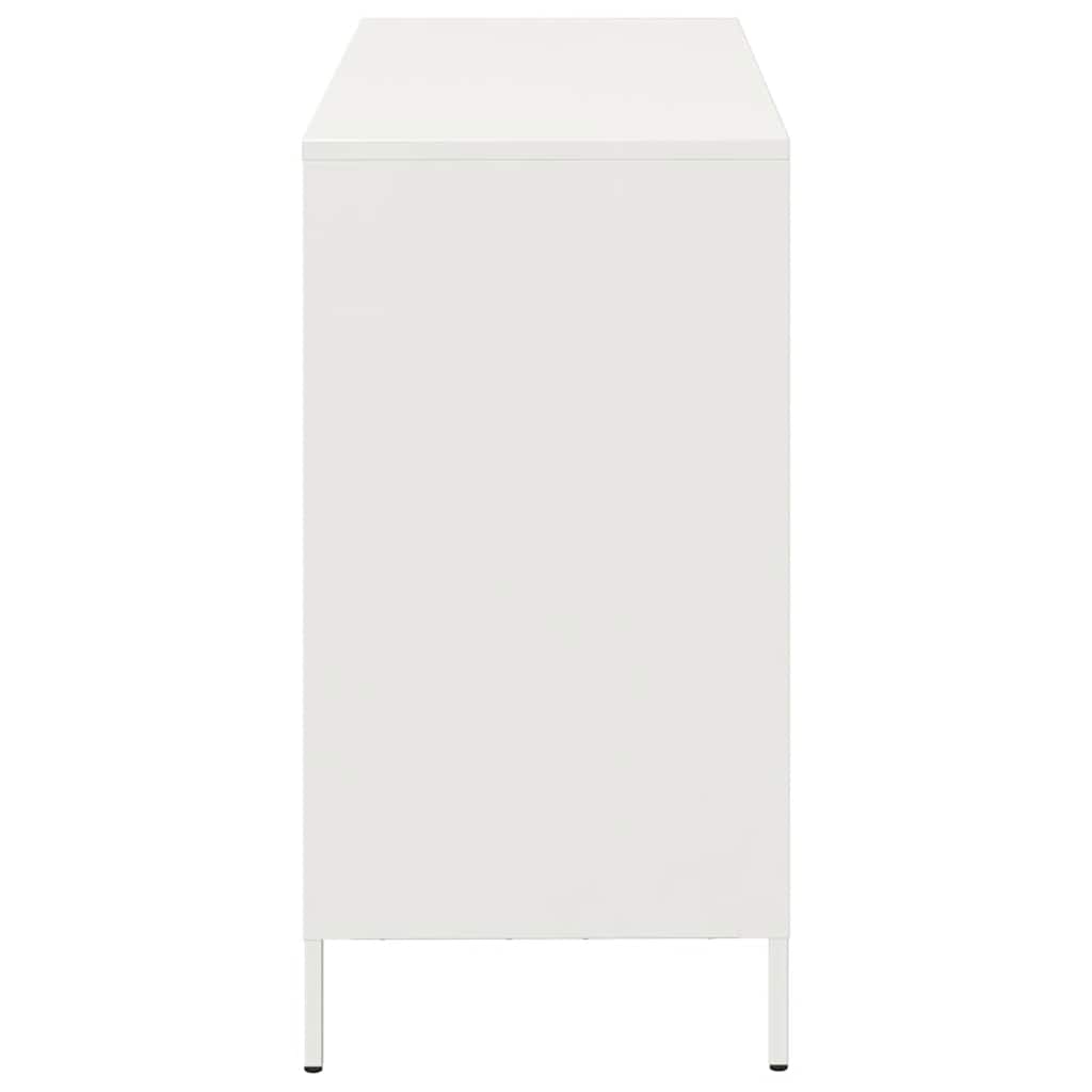 skænk 101,5x39x73,5 cm koldvalset stål hvid