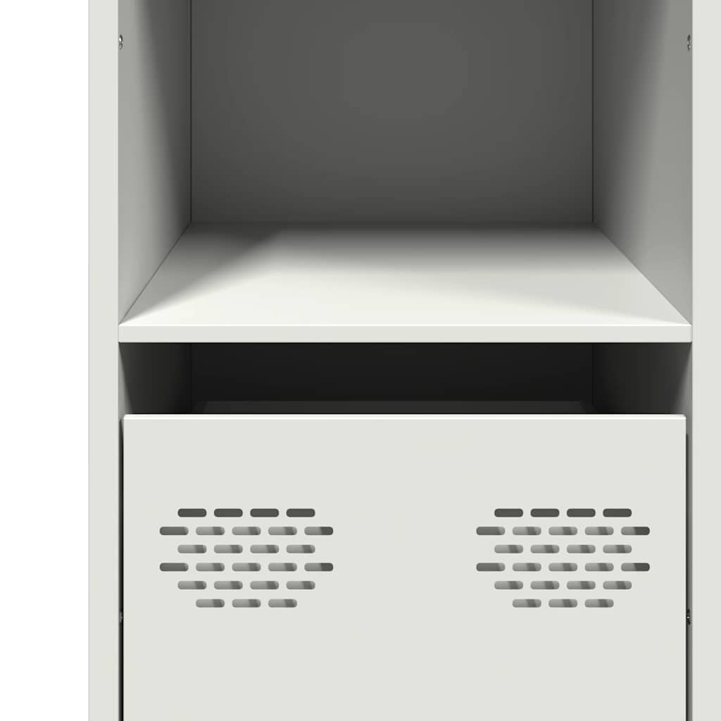 skænk 101,5x39x73,5 cm koldvalset stål hvid