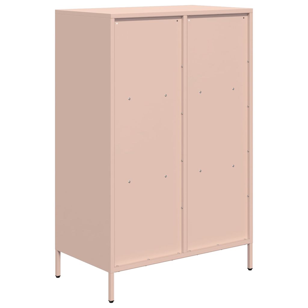 skab 68x39x103,5 cm stål lyserød