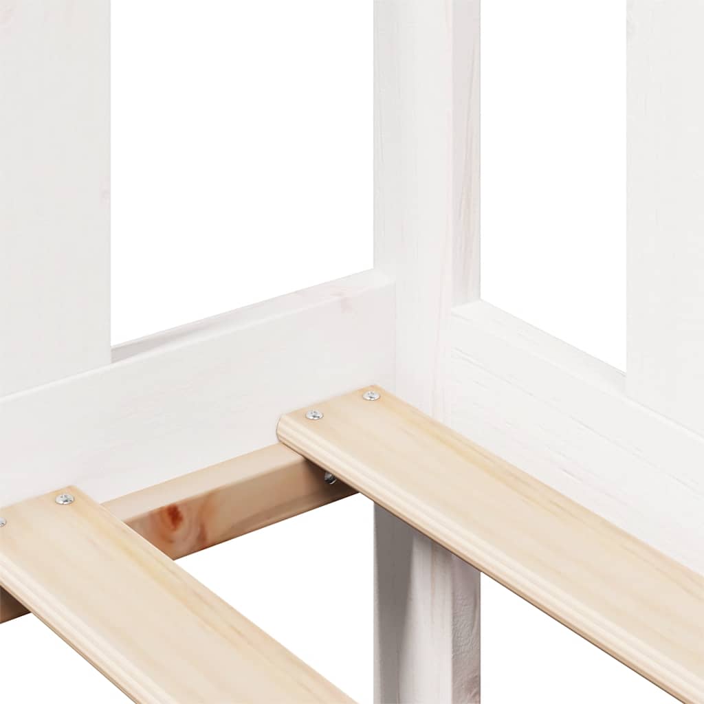 daybed med skuffer 90x200 cm massivt fyrretræ hvid