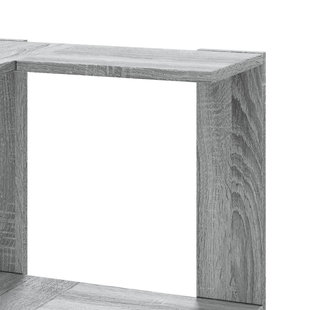 bogreol til hjørne 80x30x154 cm 5 hylder konstrueret træ