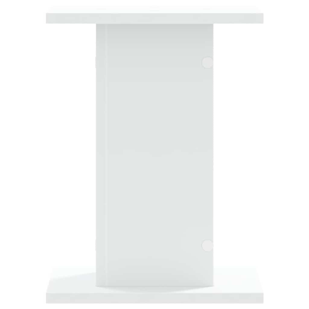højtalerstativer 2 stk. 30x30x40 cm konstrueret træ hvid