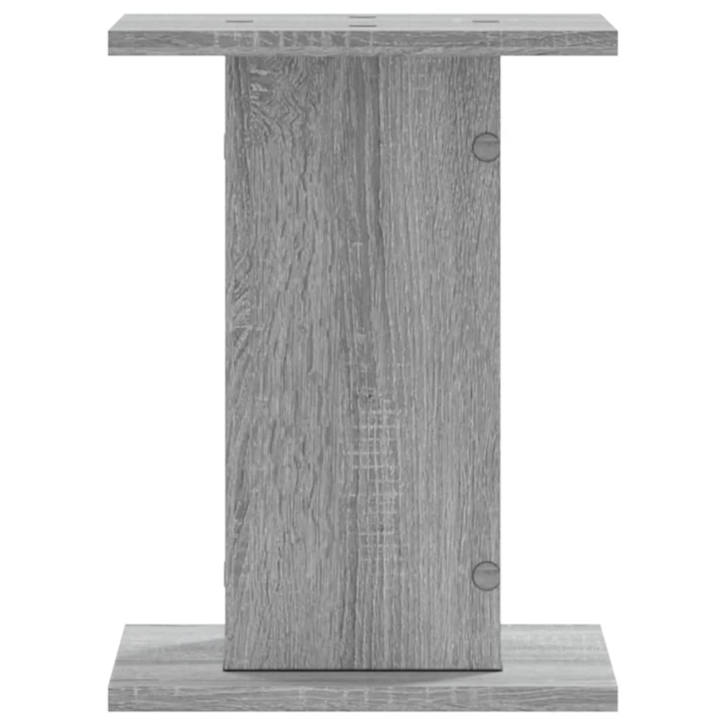 højtalerstativer 2stk. 30x30x40cm konstrueret træ grå sonoma-eg
