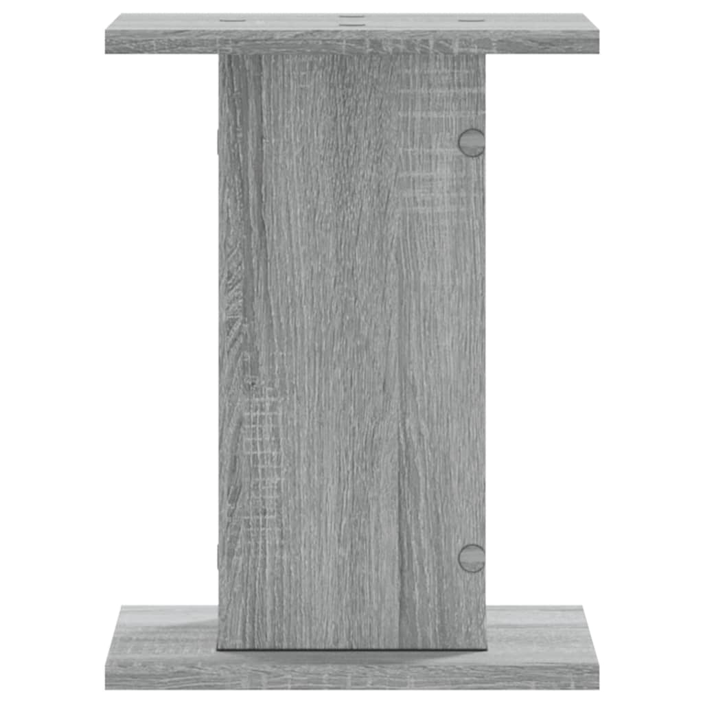 højtalerstativer 2stk. 30x30x40cm konstrueret træ grå sonoma-eg