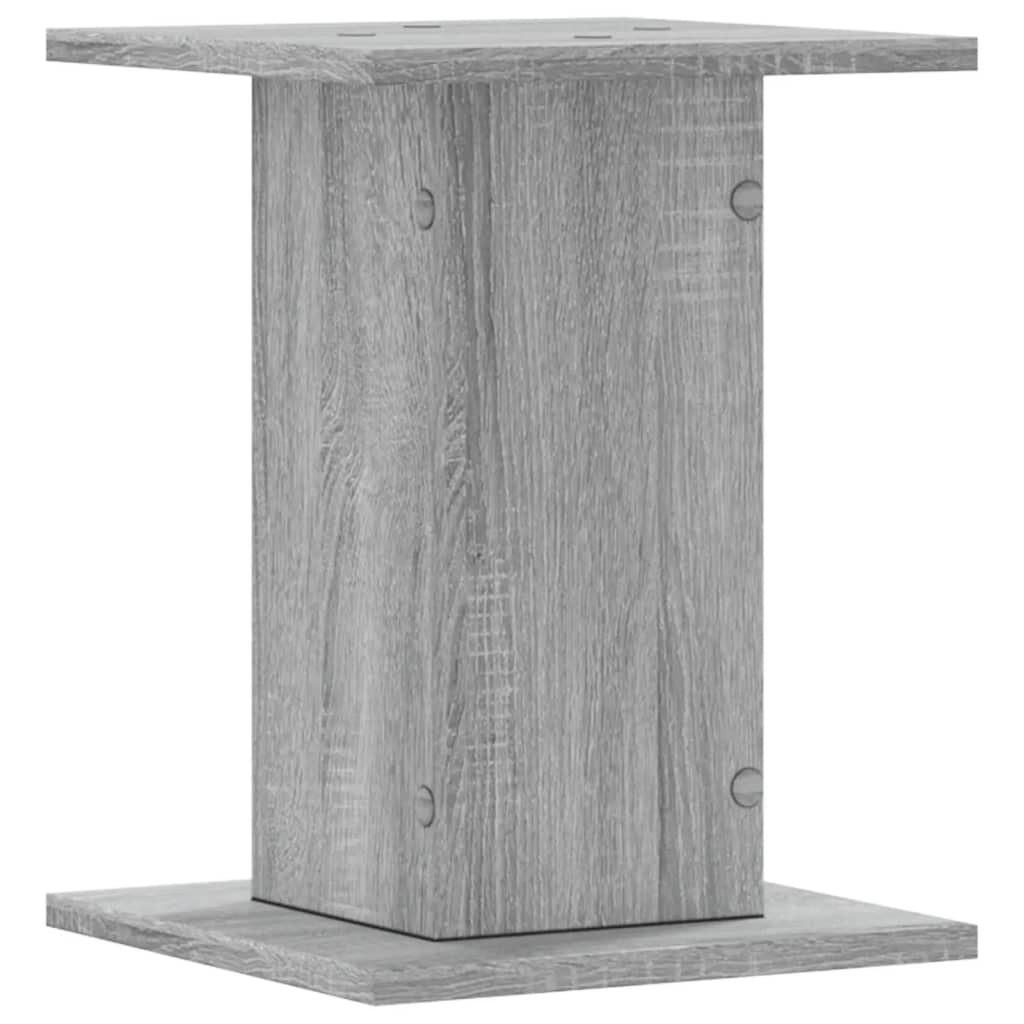 højtalerstativer 2stk. 30x30x40cm konstrueret træ grå sonoma-eg