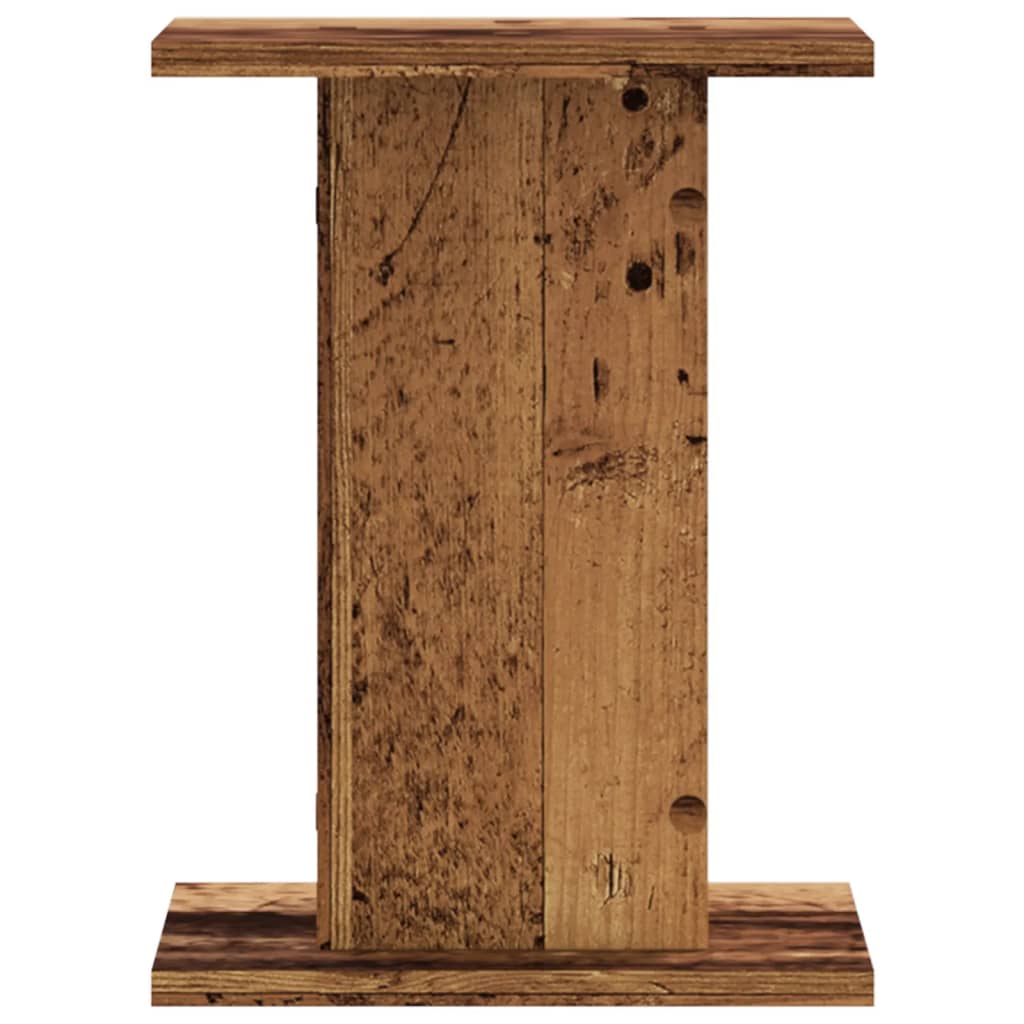 højtalerstativer 2 stk. 30x30x40 cm konstrueret træ antikt træ