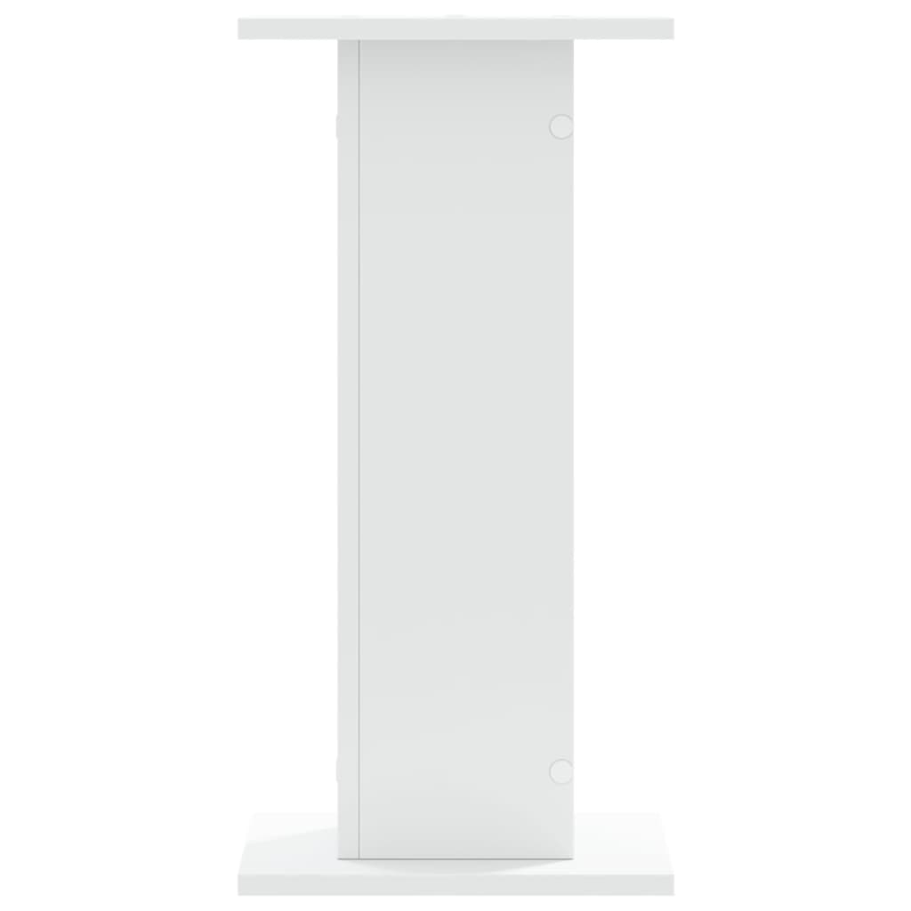 højtalerstativer 2 stk. 30x30x60 cm konstrueret træ hvid