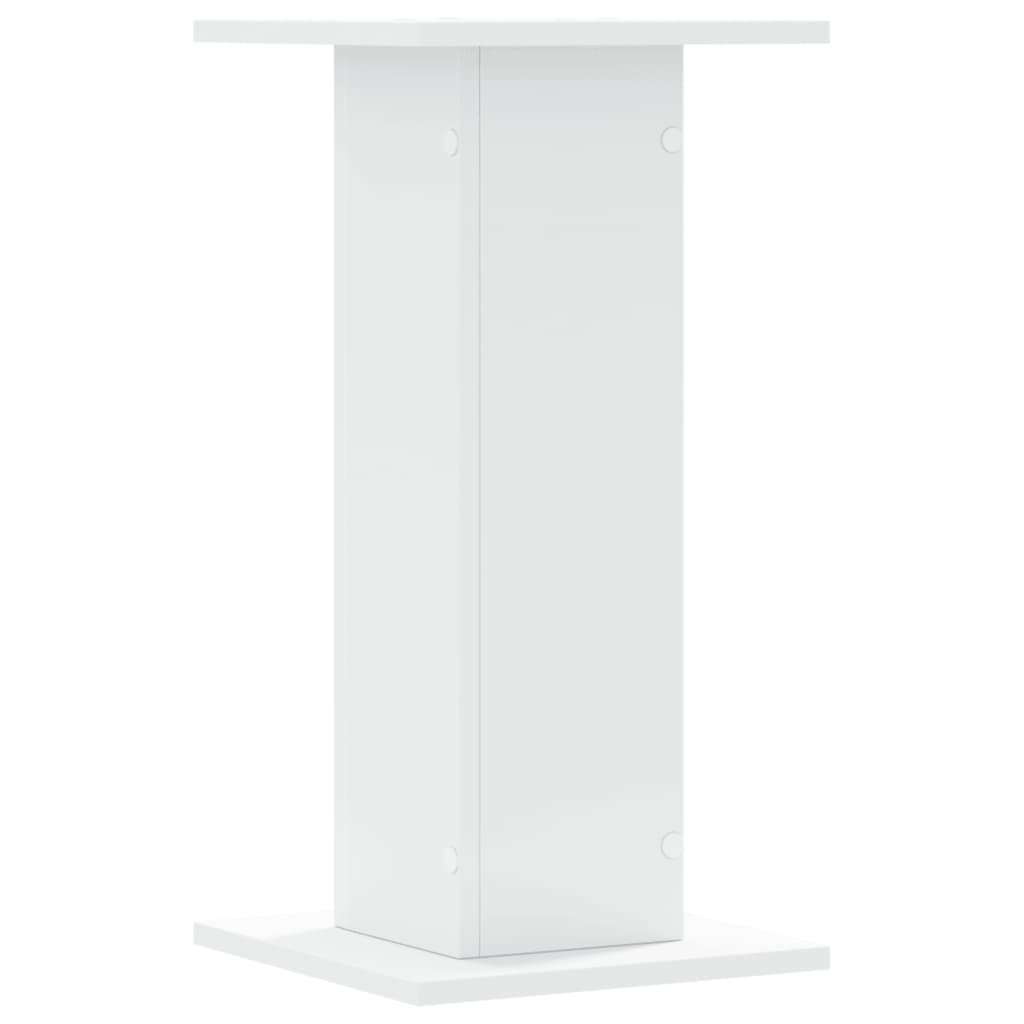 højtalerstativer 2 stk. 30x30x60 cm konstrueret træ hvid