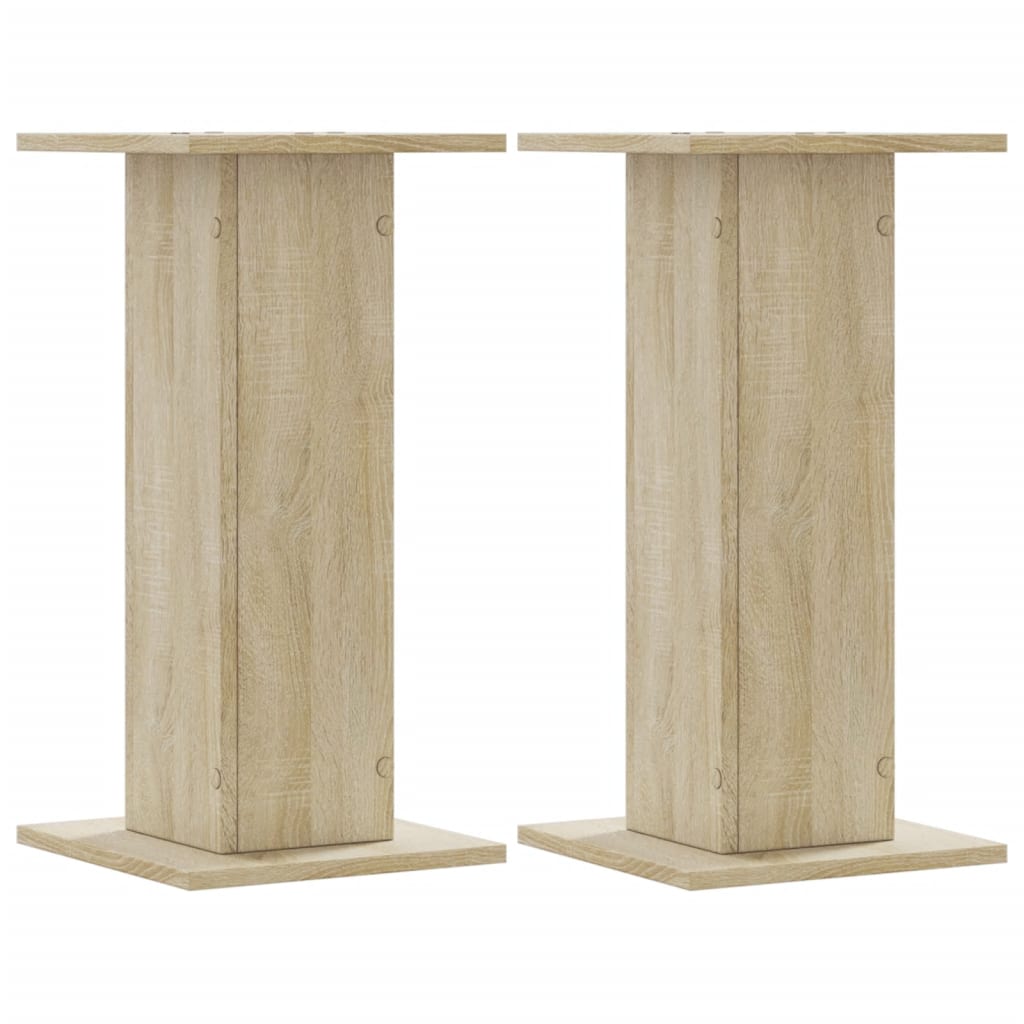 højtalerstativer 2 stk. 30x30x60 cm konstrueret træ sonoma-eg