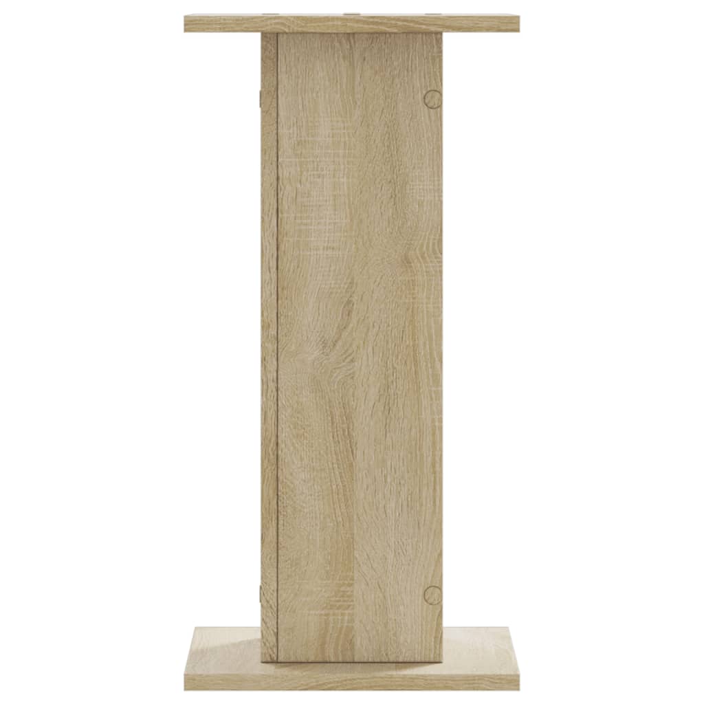 højtalerstativer 2 stk. 30x30x60 cm konstrueret træ sonoma-eg