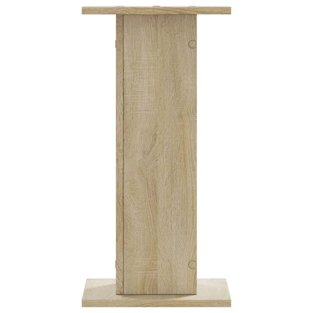 højtalerstativer 2 stk. 30x30x60 cm konstrueret træ sonoma-eg
