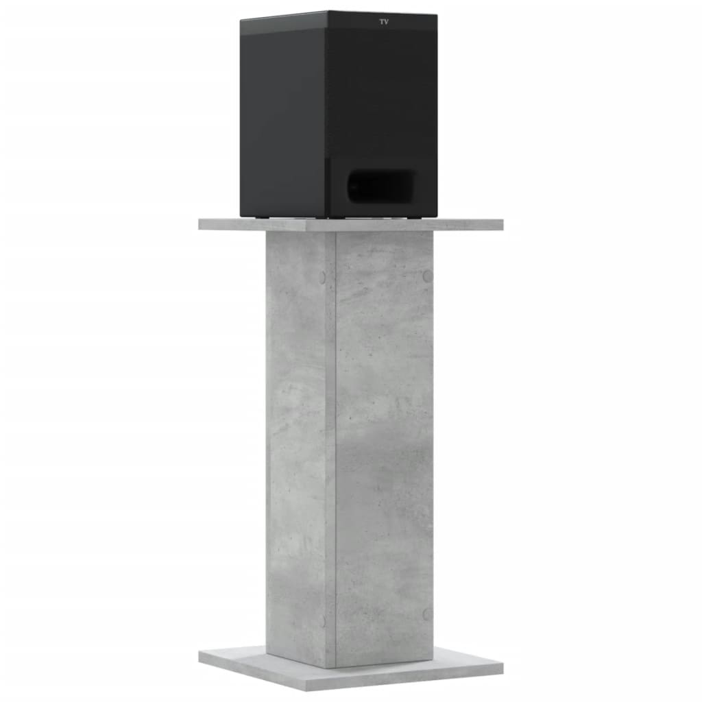 højtalerstativer 2 stk. 30x30x60 cm konstrueret træ betongrå